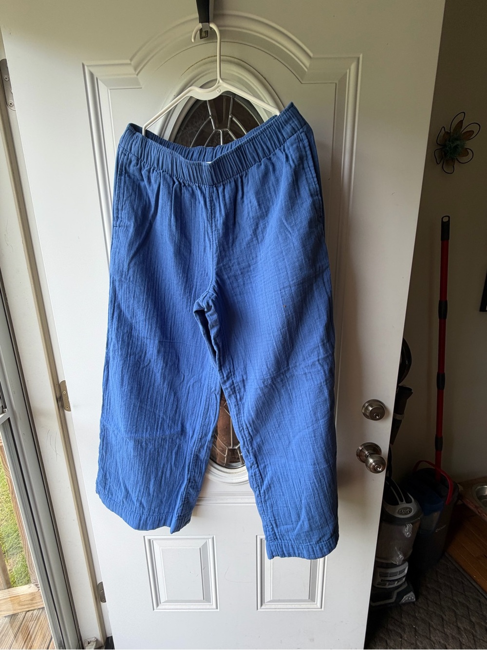 Old Navy Wide-Leg Blue Cotton Pants